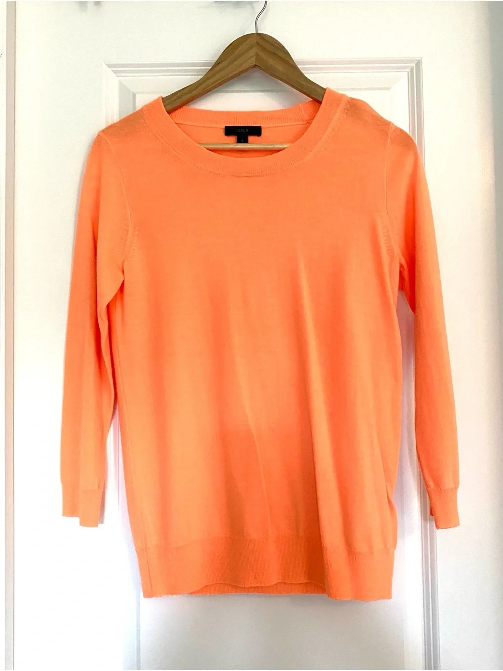 J. Crew Tippi Merino Sweater in Peach-Orange